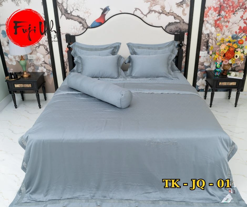 BỘ CHĂN GA GỐI 05 MÓN TK -JQ01
