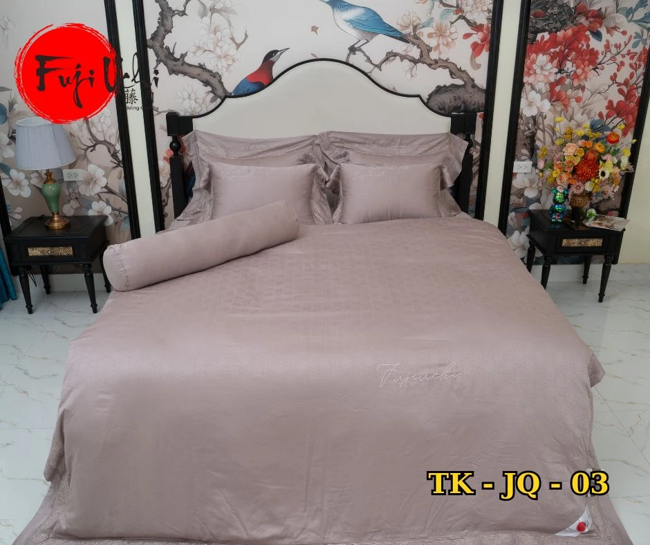 BỘ CHĂN GA GỐI 05 MÓN TK -JQ03