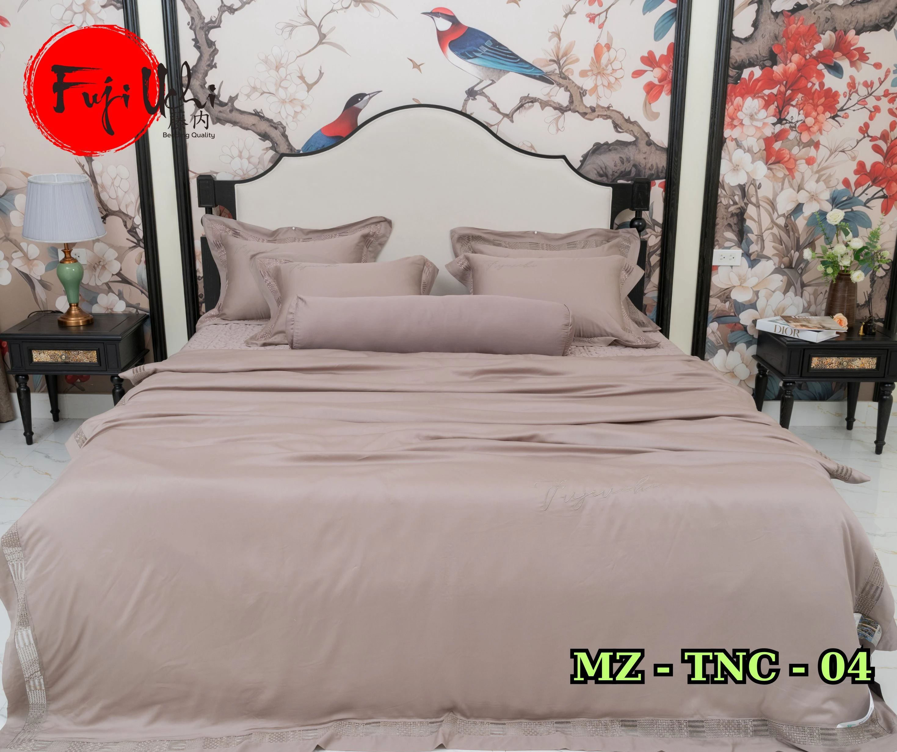 BỘ CHĂN GA GỐI 5 MÓN MZ - TNC04